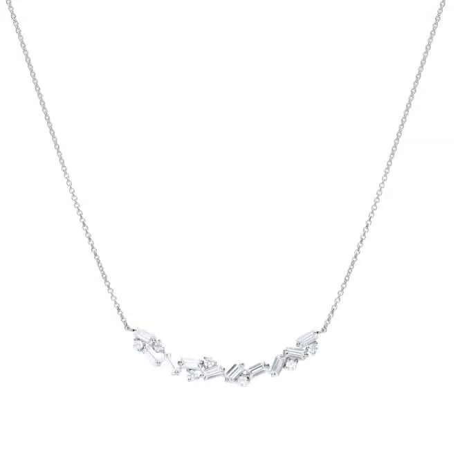 Fancy Baguette Scatter Neckace N4401 Diamonfire Jewellery