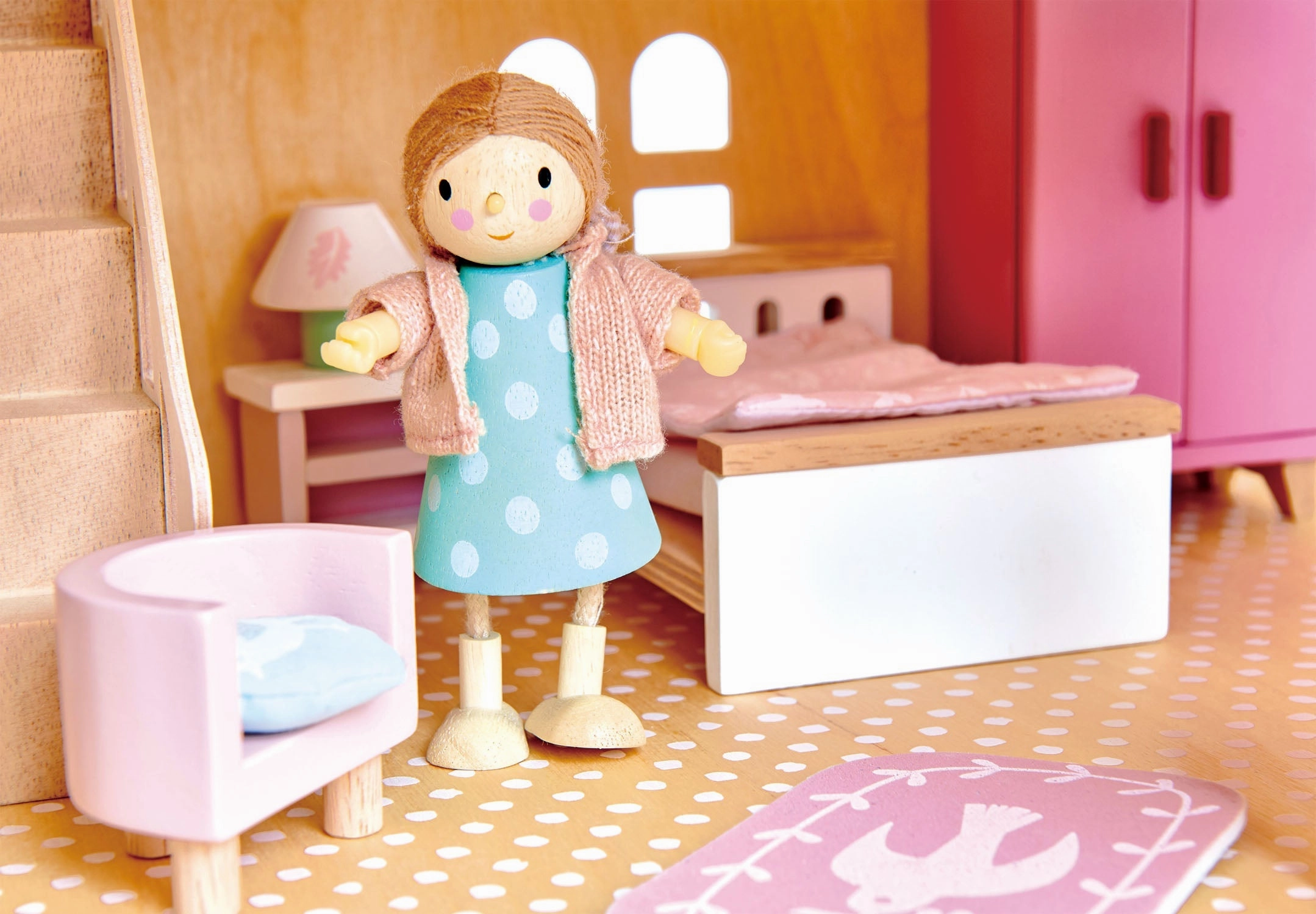 Fantail Hall Wooden Dollhouse