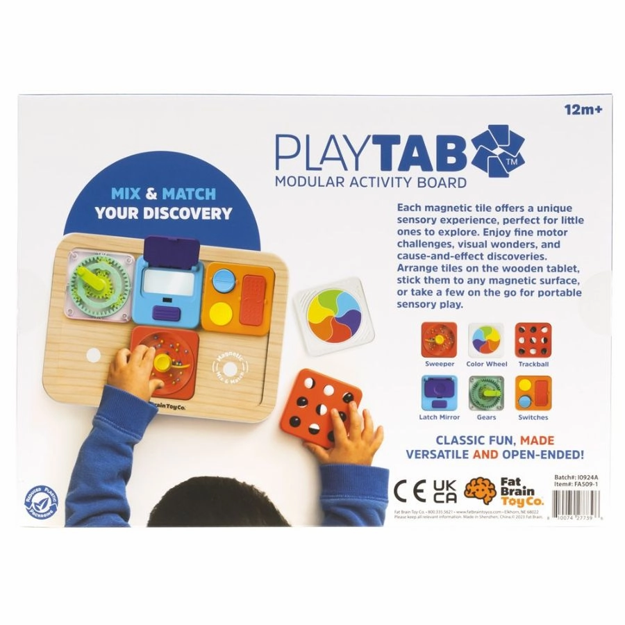 Fat Brain Toy Co - Playtab Essentials Modular Activity Board