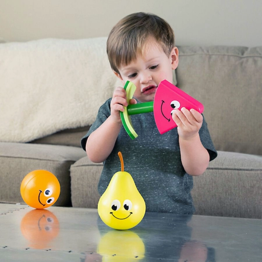 Fat Brain Toys - Fruit Friends 3 in 1 Toddler Toy