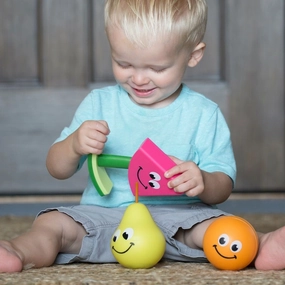 Fat Brain Toys - Fruit Friends 3 in 1 Toddler Toy