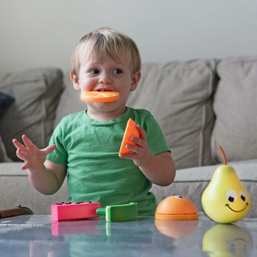 Fat Brain Toys - Fruit Friends 3 in 1 Toddler Toy