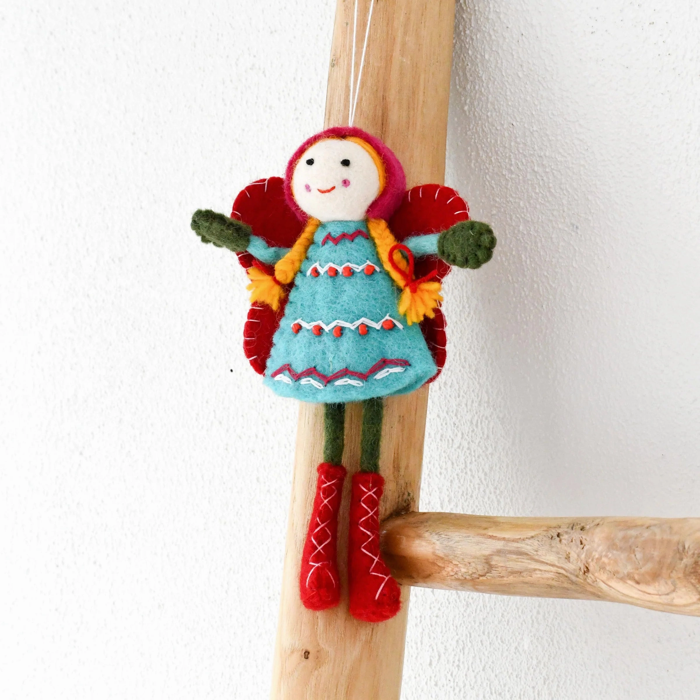 Felt Christmas Fairy, Blue Dress