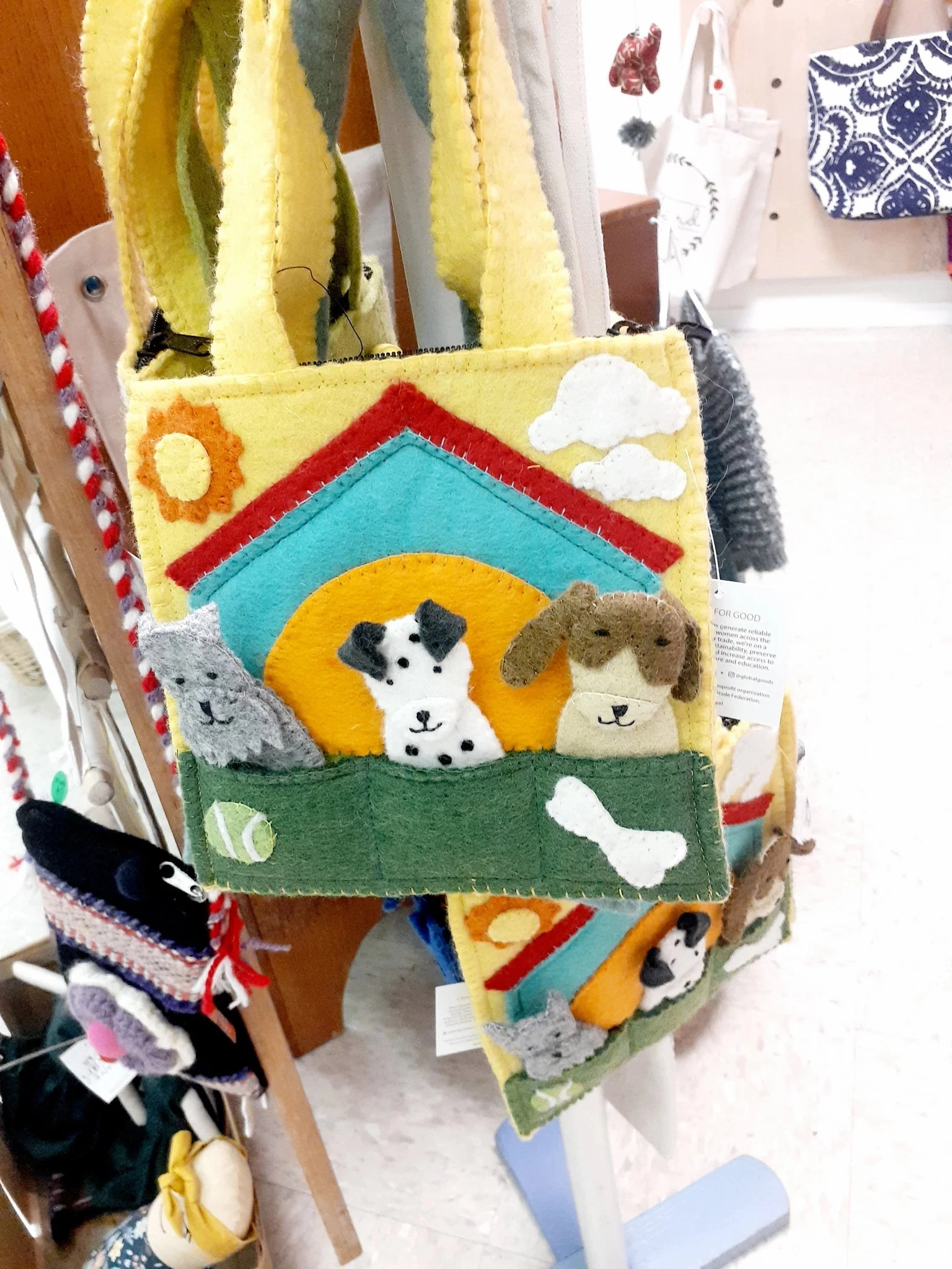 Felt Doggy Puppet Bag