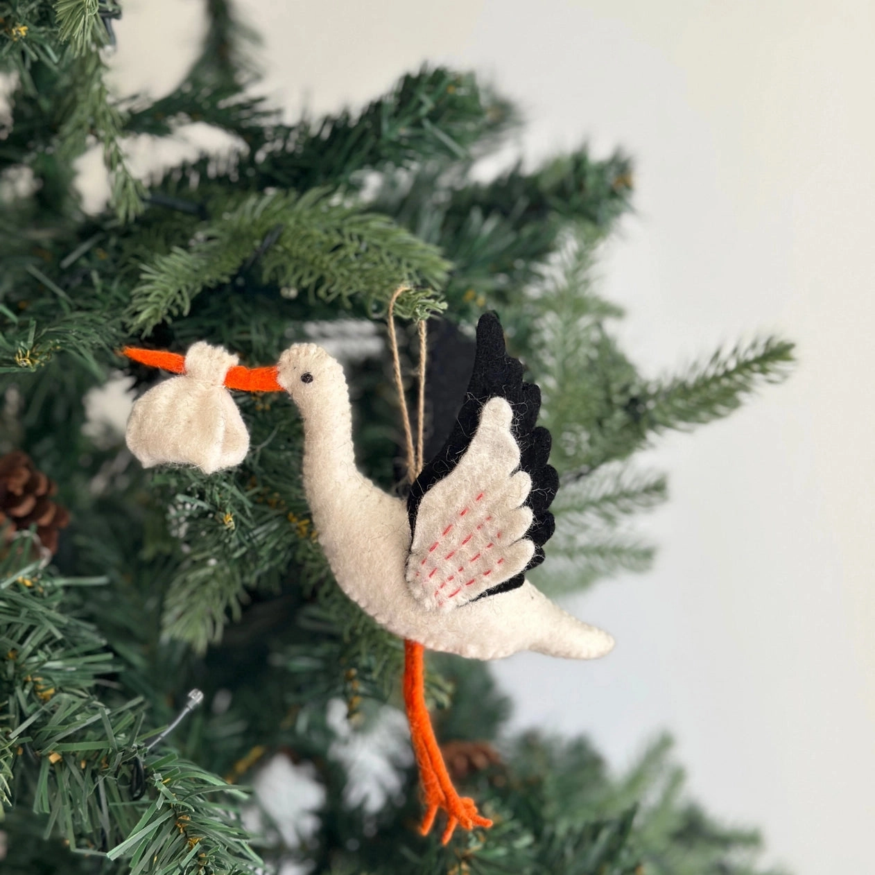 Felt Stork with Bundle
