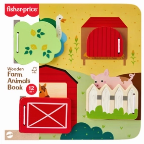 Fisher-Price Wood Farm Animals Busy Board