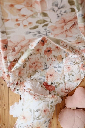 Flower Power Round Cotton Mat