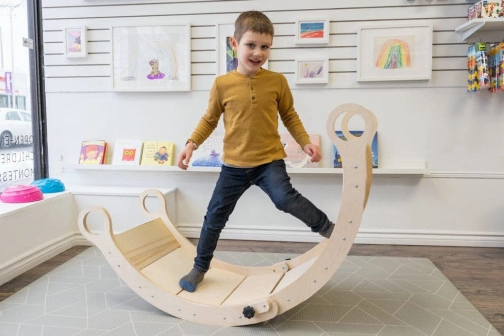 Folding Waldorf Rocker Board
