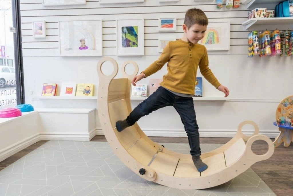 Folding Waldorf Rocker Board