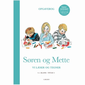Forlaget Carlsen Sren og Mette: Vi lser og tegner (Opgavebog 2, 0-1. klasse)