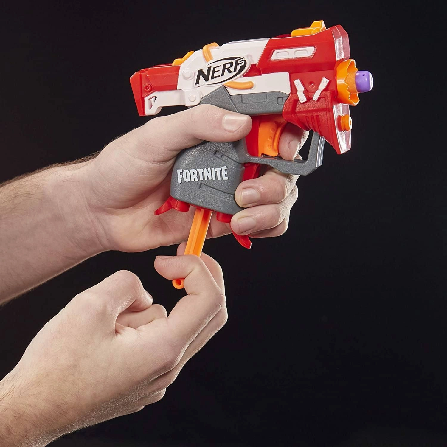 Fortnite TS Nerf MicroShots Dart-Firing Toy Blaster and 2 Nerf Darts