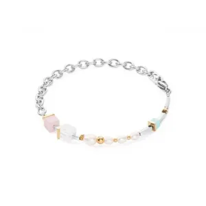 Freshwater Pearl Multicolour Pastell Romantic Bracelet 1125/30-1558 Coeur De Lion Jewellery