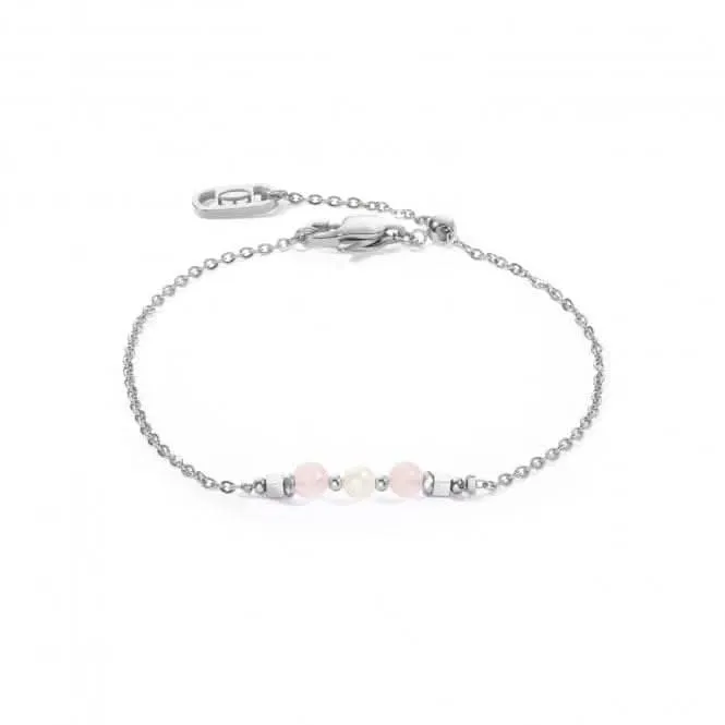 Freshwater Pearl Rose Silver Bracelet 1128/30-1917 Coeur De Lion Jewellery