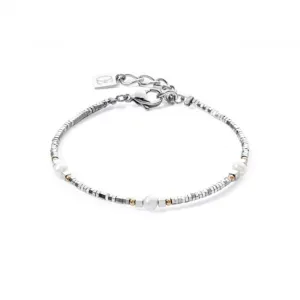 Freshwater Pearl White Silver Bracelet 1127/30-1417 Coeur De Lion Jewellery
