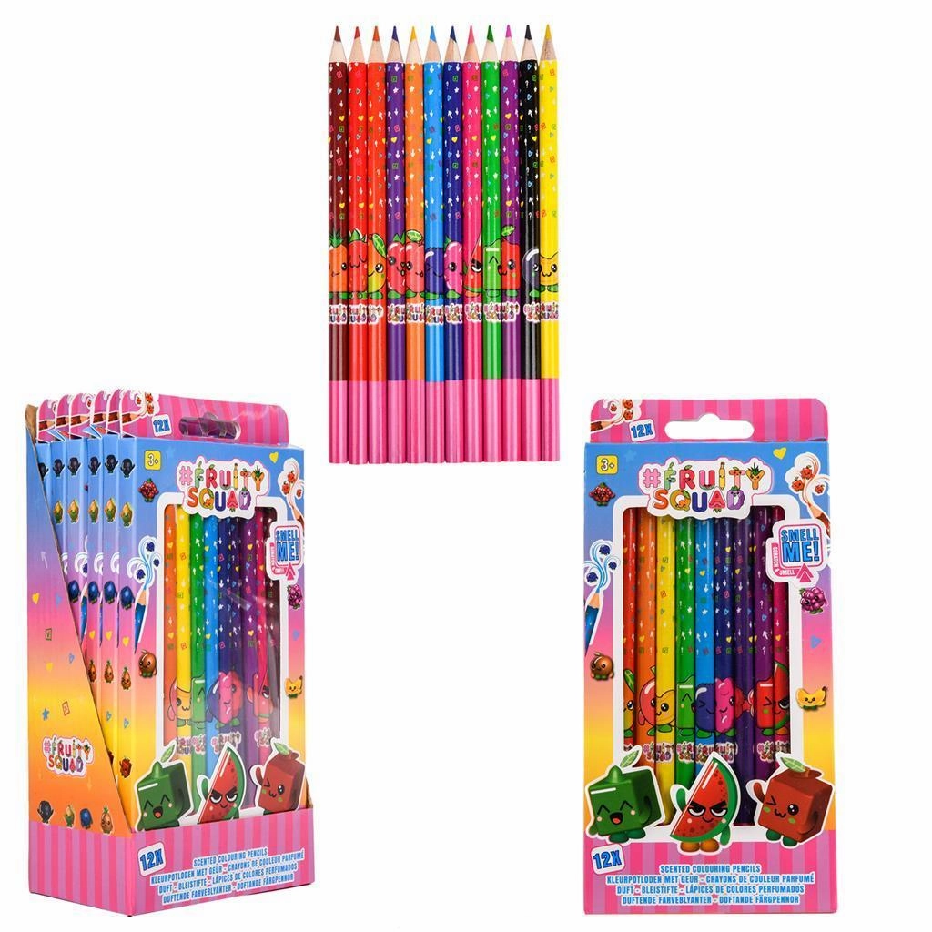 FRUITYSQUAD Scented Coloring Pencils 12 pack