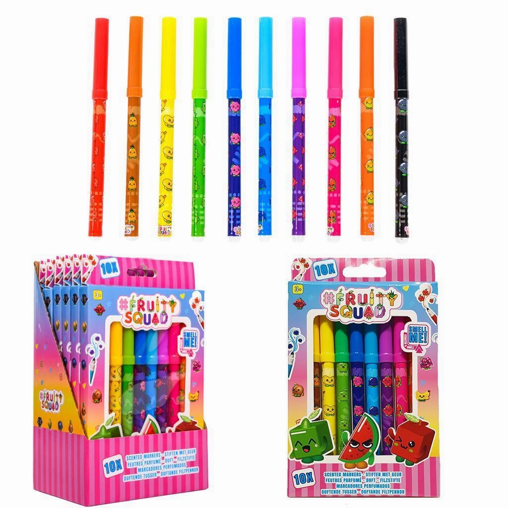 FRUITYSQUAD Scented Markers 10 Pack