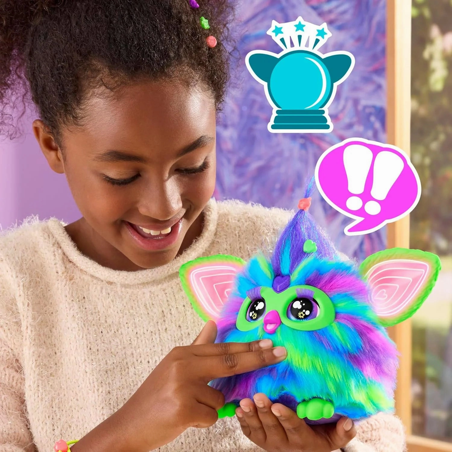 FURBY Glow in The Dark Interactive Plush Toy