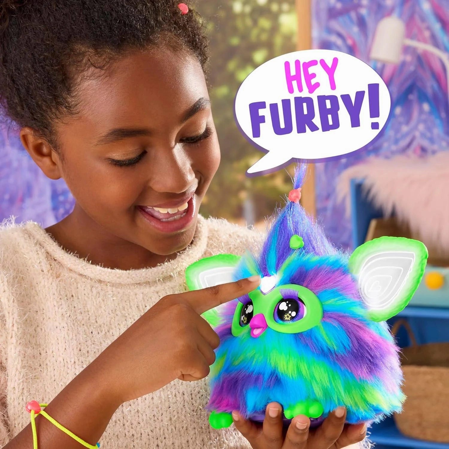 FURBY Glow in The Dark Interactive Plush Toy