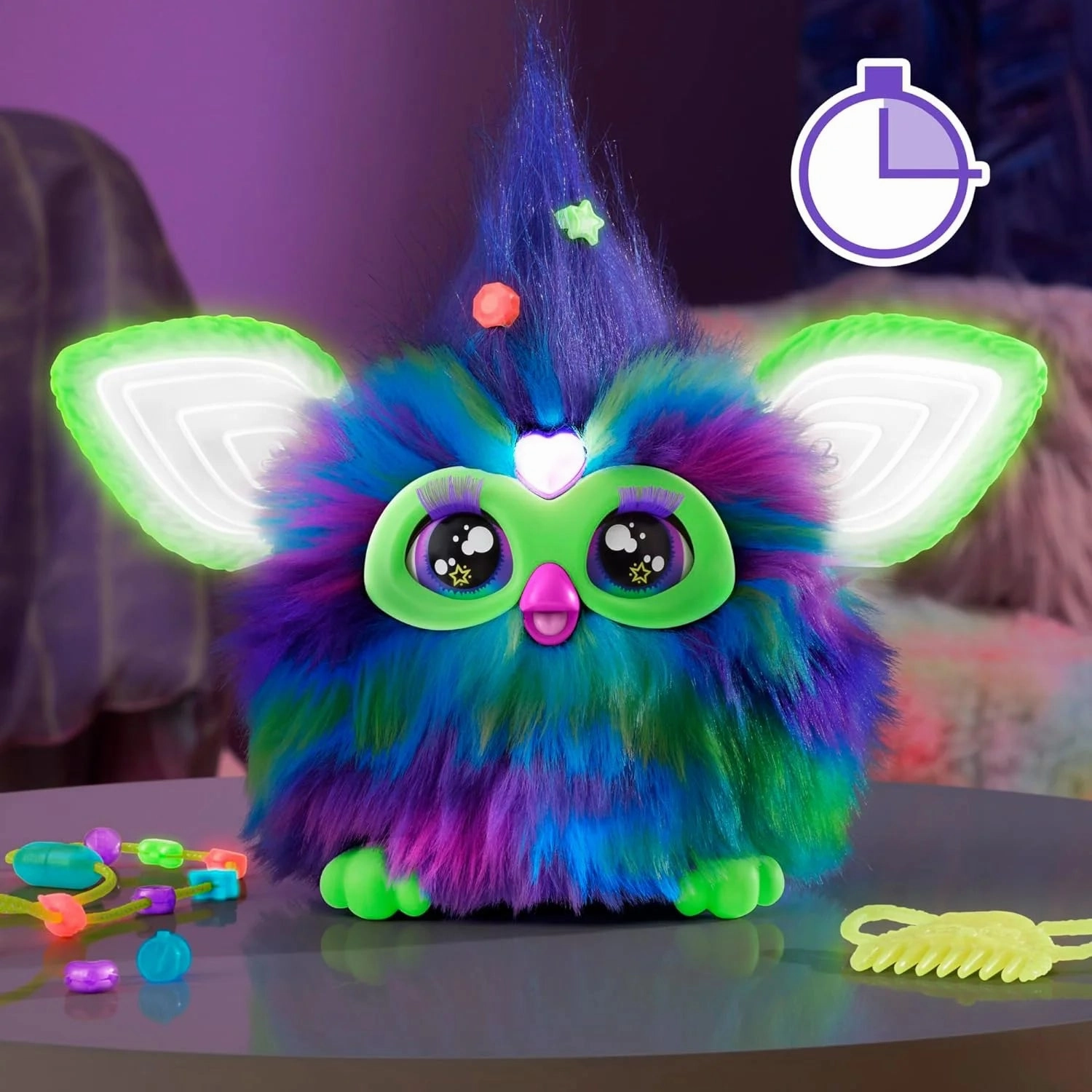 FURBY Glow in The Dark Interactive Plush Toy