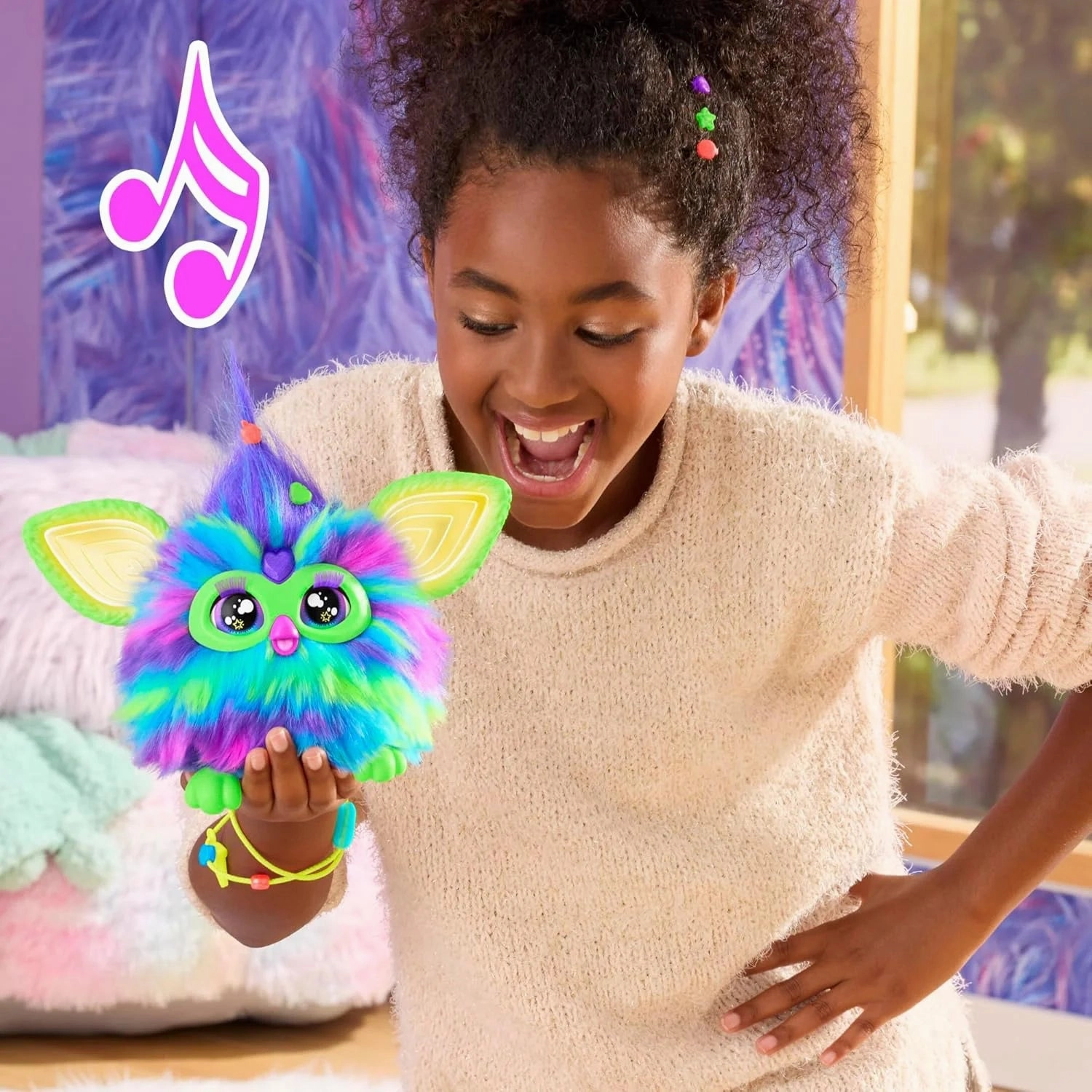 FURBY Glow in The Dark Interactive Plush Toy