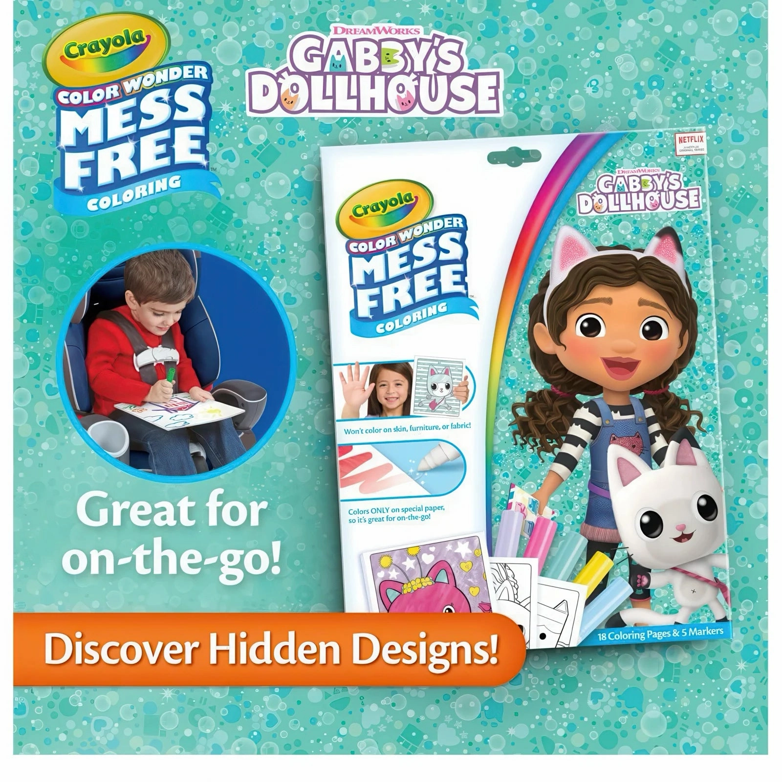 Gabby's Dollhouse Colour Wonder Activity Set