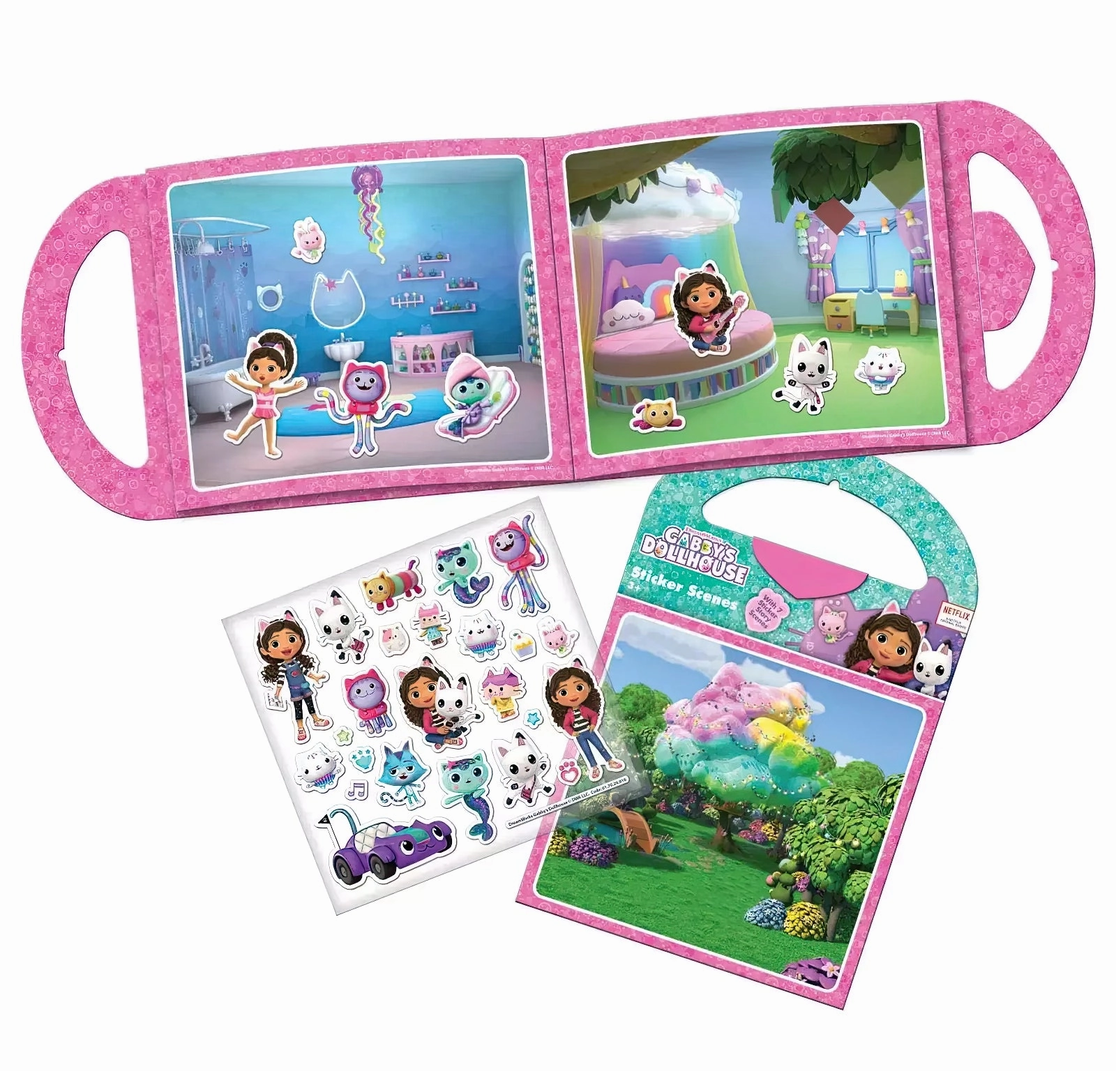 Gabby's Dollhouse Sticker Scene Activity Set