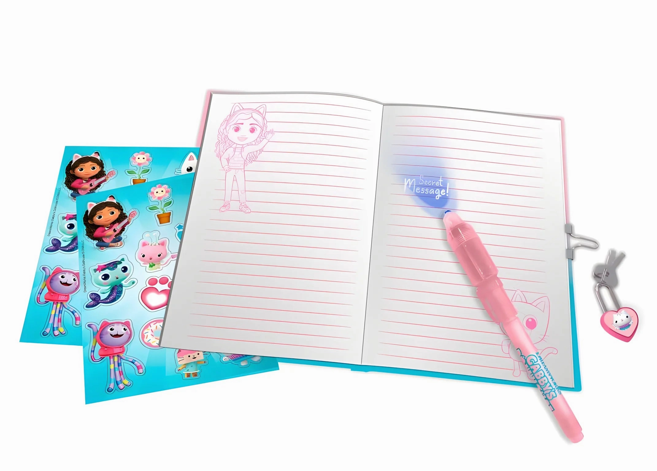 Gabbys Dollhouse Secret Diary and Magic Ink Pen