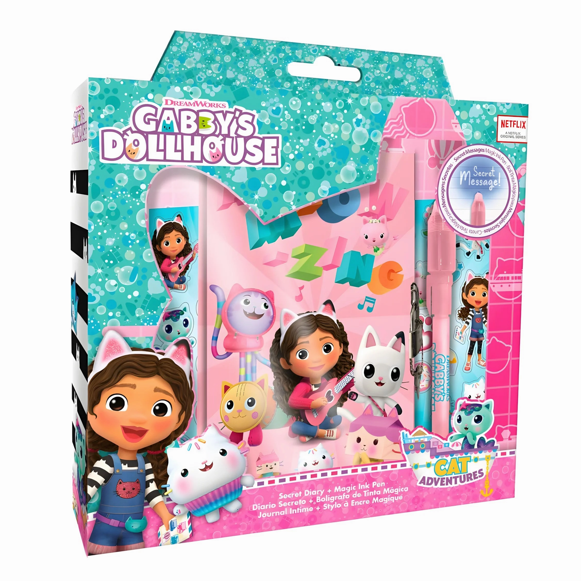 Gabbys Dollhouse Secret Diary and Magic Ink Pen