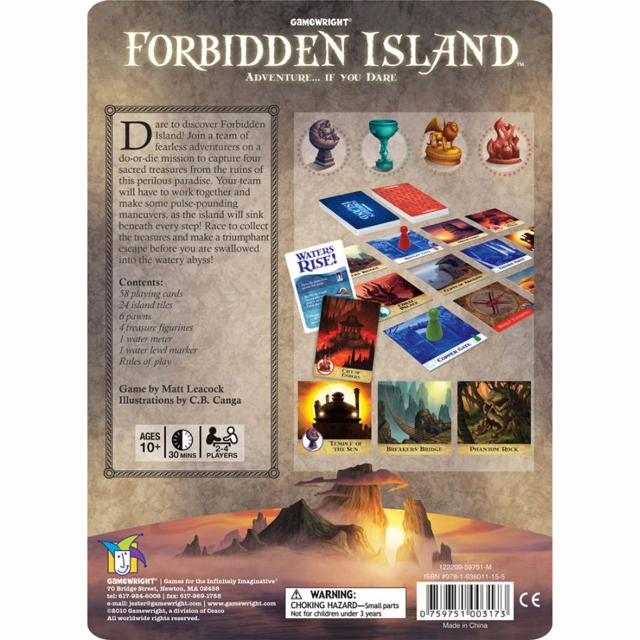 Gamewright - Forbidden Island Tin Board Game