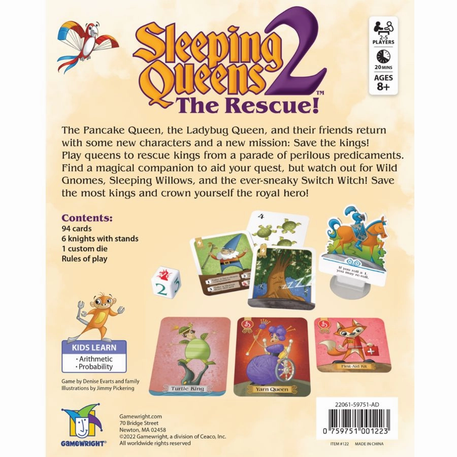 Gamewright - Sleeping Queens 2 The Rescue Card Game