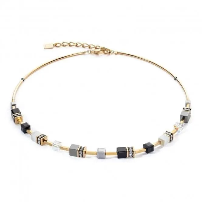 GeoCUBE® Iconic Lite Black Necklace 2800/10-1333 Coeur De Lion Jewellery