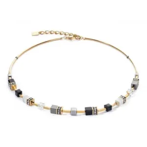 GeoCUBE® Iconic Lite Black Necklace 2800/10-1333 Coeur De Lion Jewellery