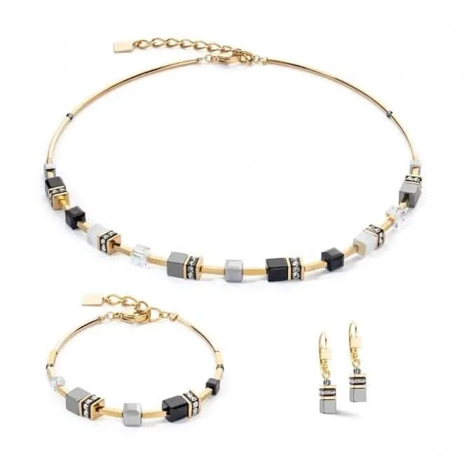 GeoCUBE® Iconic Lite Black Necklace 2800/10-1333 Coeur De Lion Jewellery