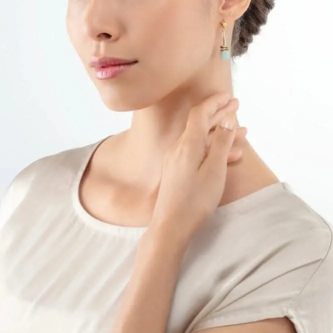 GeoCUBE® Iconic Precious Multicolour Gentle Earrings 4905/21-1576 Coeur De Lion Jewellery