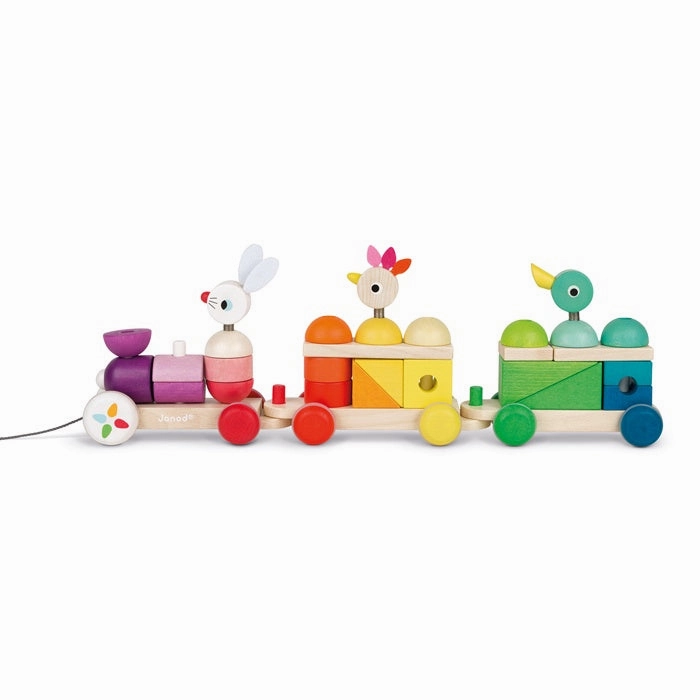 Giant Multicolour Train Pull Along