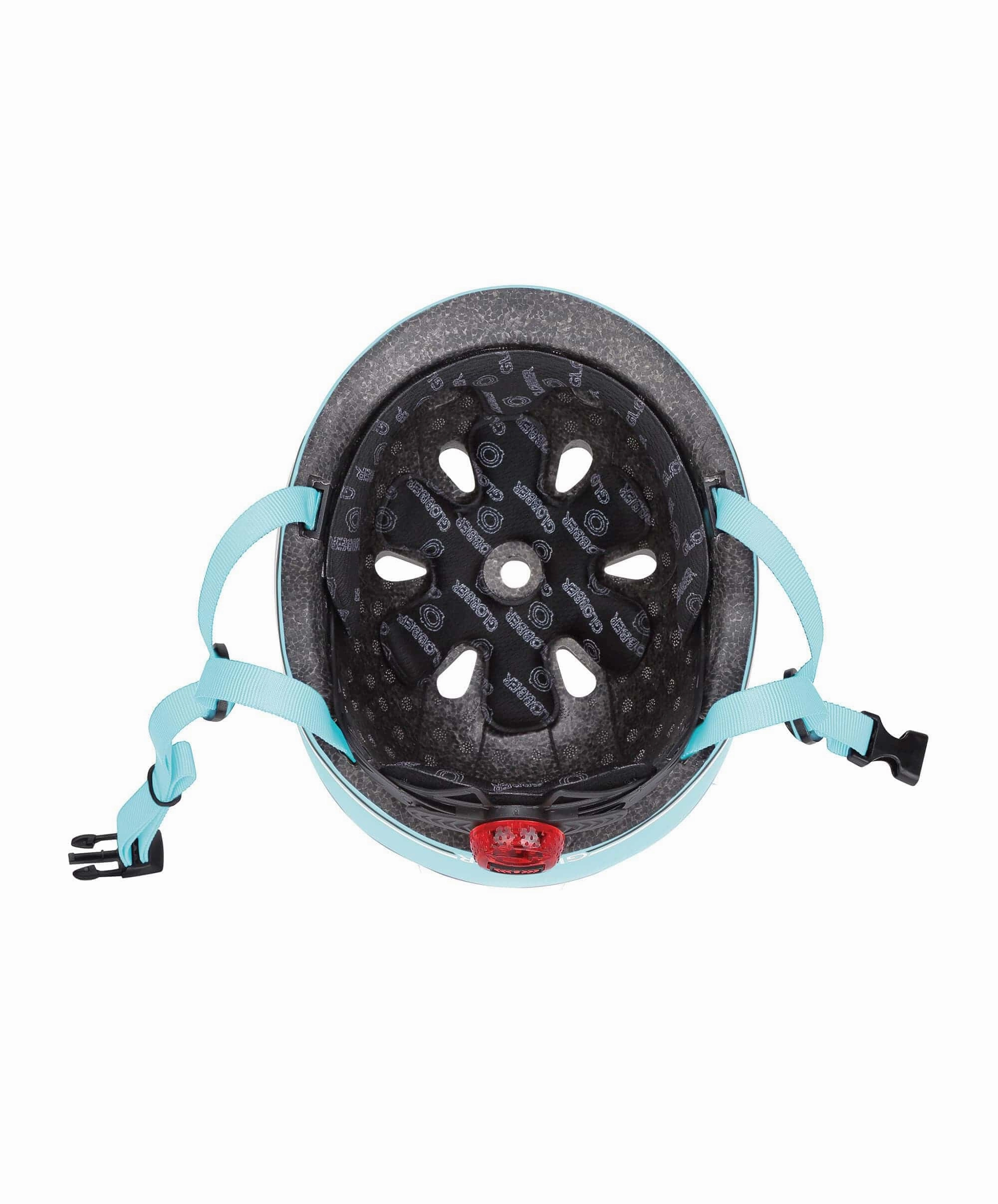 Globber GO-UP Lights Helmet - Pastel Blue