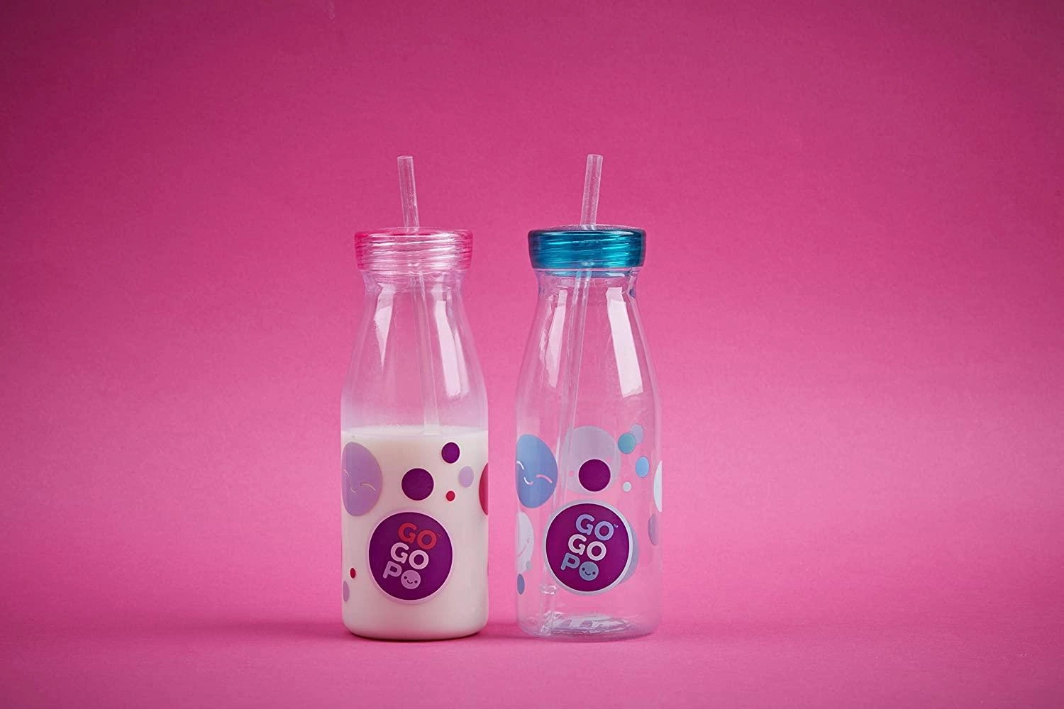 GOGOPO Back To School Milk Bottle Stationery Bundle - Pink