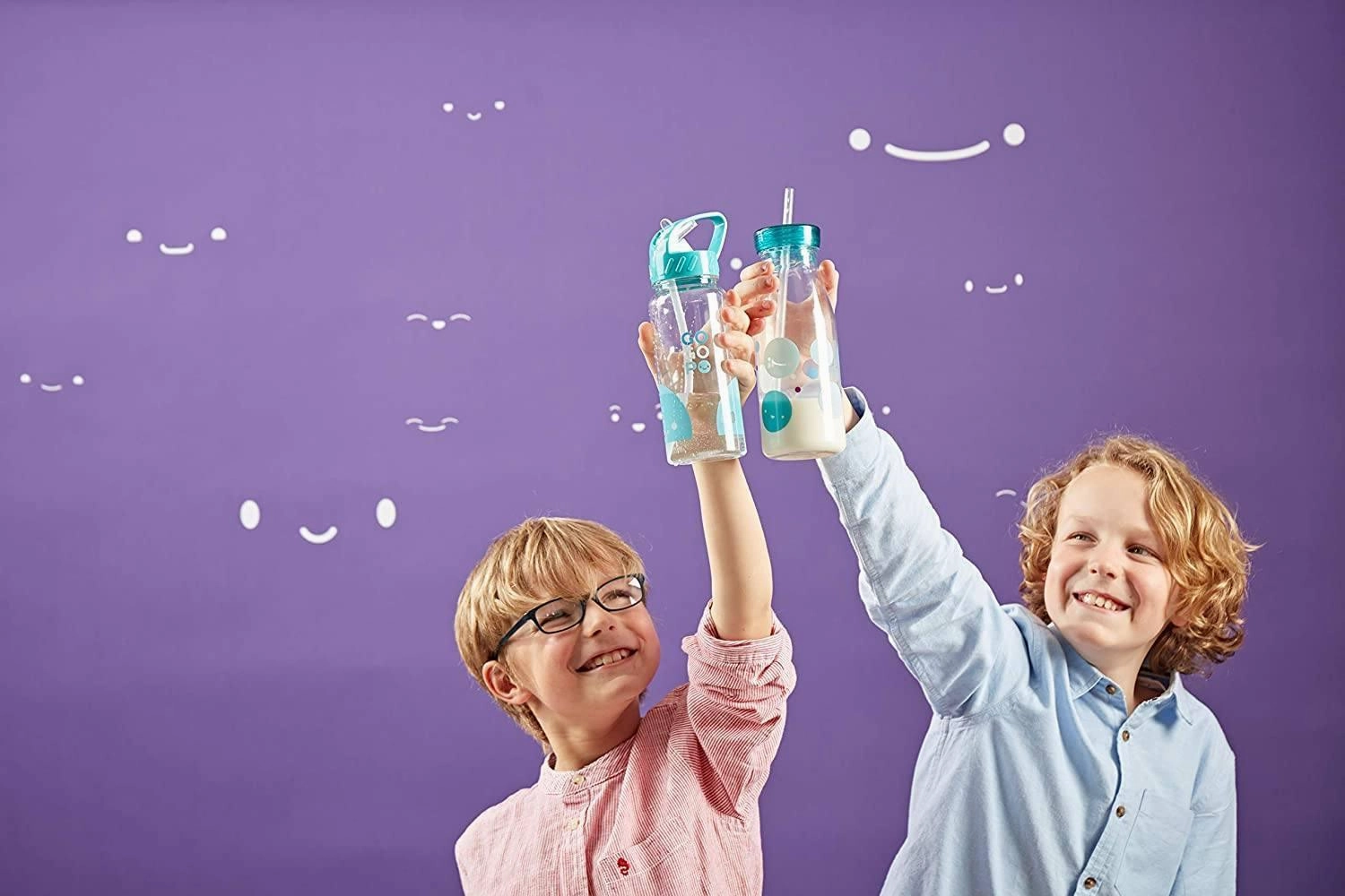 GOGOPO Back To School Milk Bottle Stationery Bundle - Pink