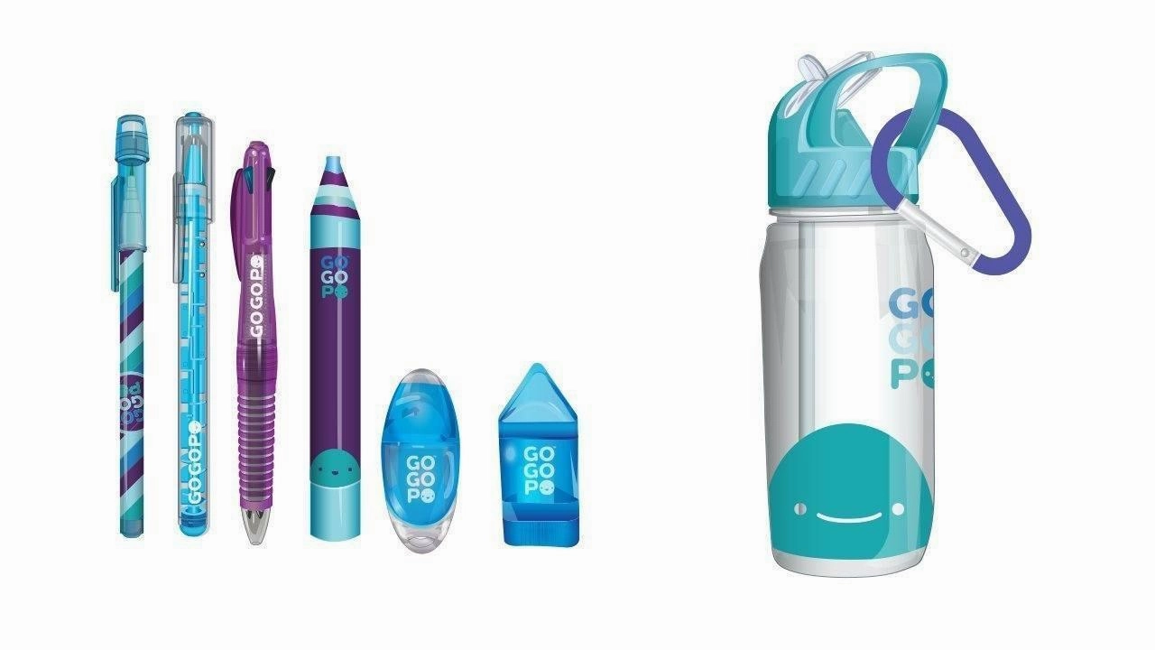 GOGOPO Blue Sports Stationery Bundle