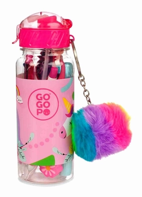 GOGOPO Unicorn Sports Bottle with Stationery