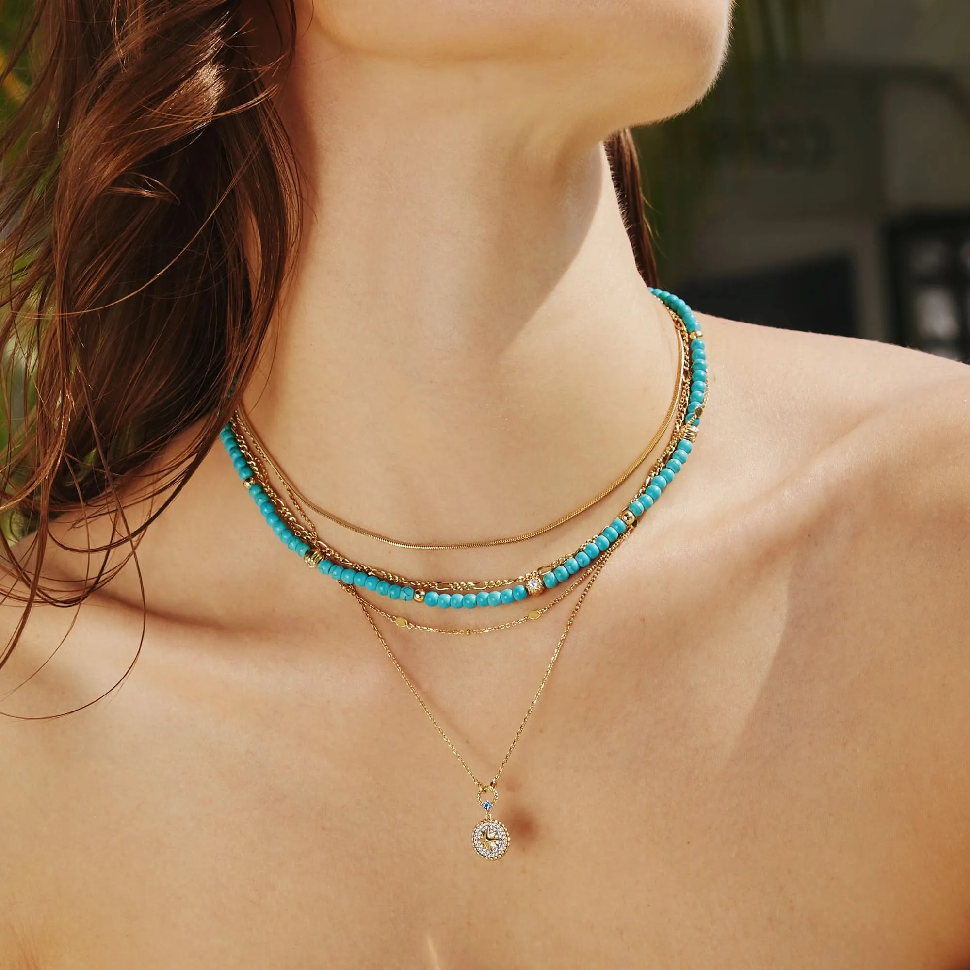 Gold Filia Curb Chain Necklace N063-04G Ania Haie Jewellery