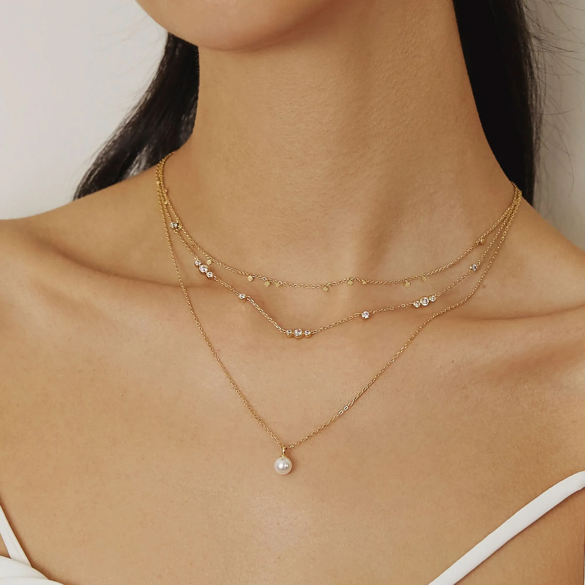 Gold Filia Curb Chain Necklace N063-04G Ania Haie Jewellery