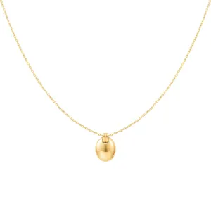 Gold Oval Charm Necklace N062-03G Ania Haie Jewellery