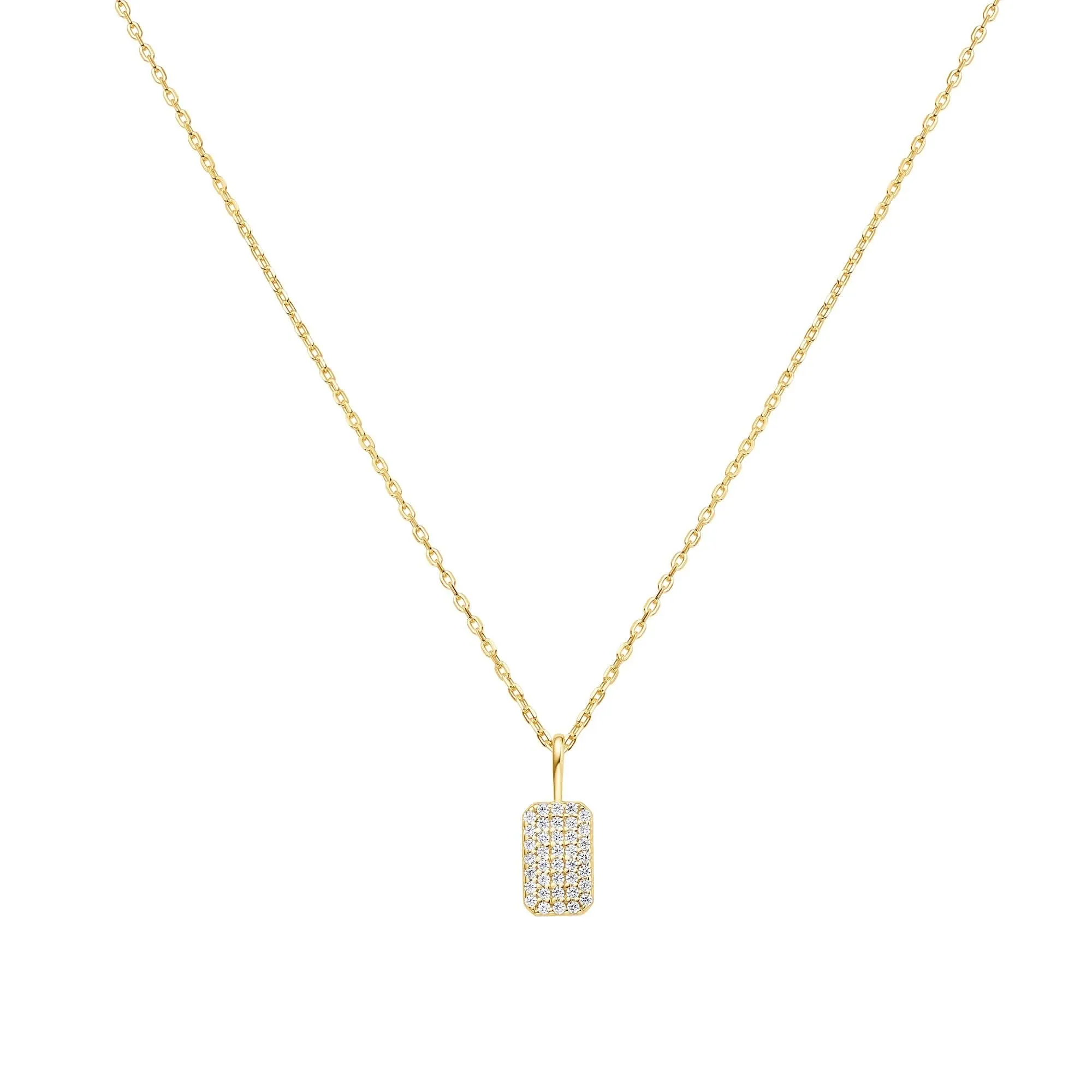 Gold Pavé Pendant Necklace N064-01G Ania Haie Jewellery
