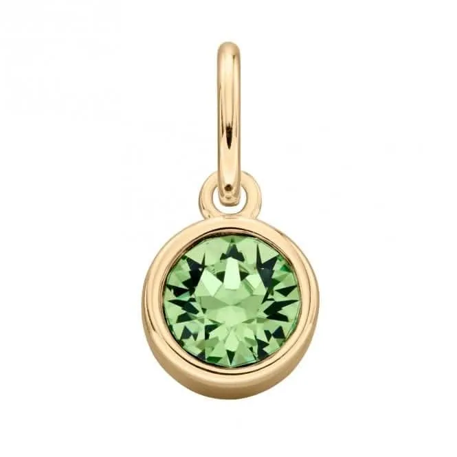 Gold Plated Peridot Swarovski Crystal Pendant Beginnings Jewellery