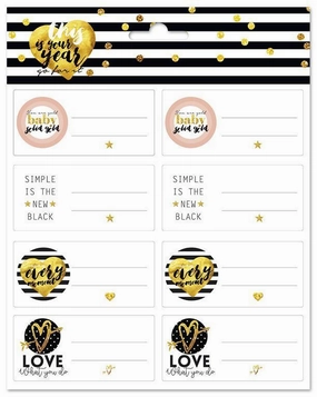 Grupo Erik Self-Adhesive Labels, Glitter Stars