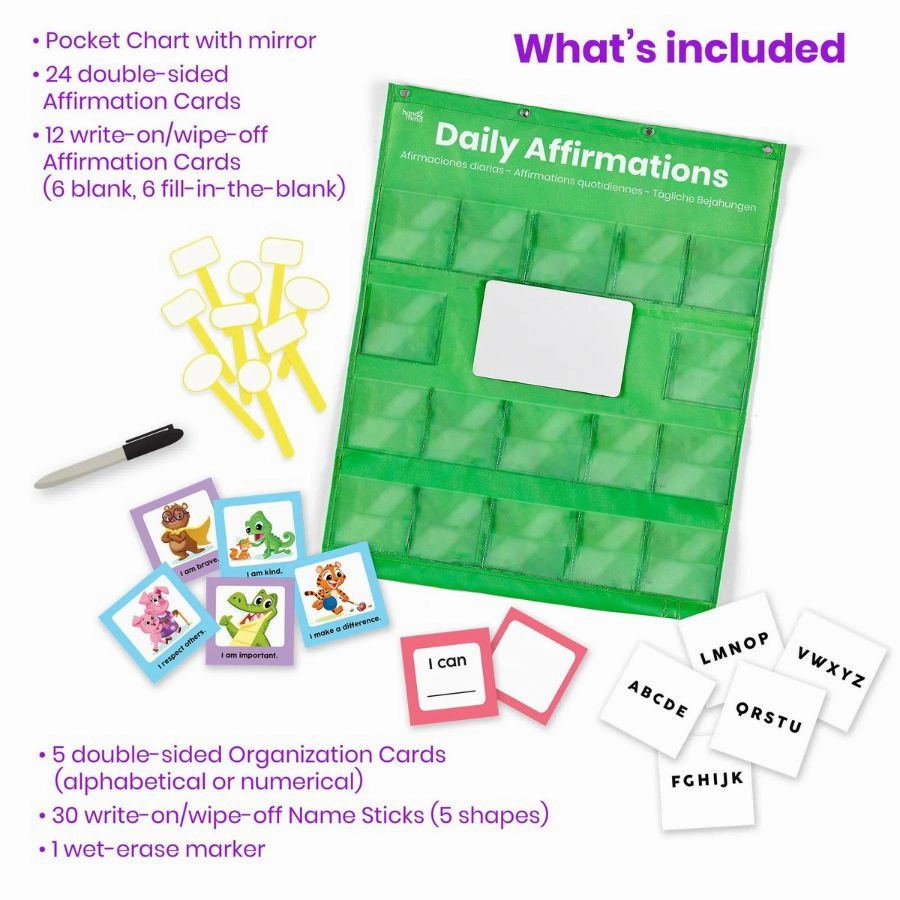 Hand2mind - Daily Affirmations Pocket Chart