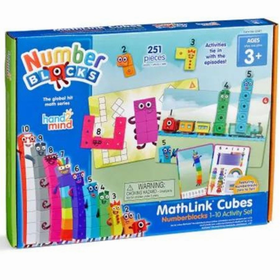 hand2mind - Numberblocks MathLink Cubes 1-10 Activity Set