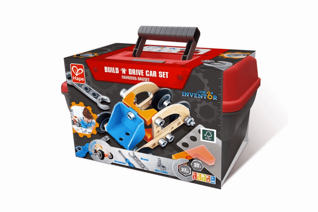 Hape Build 'N' Drive Car Set