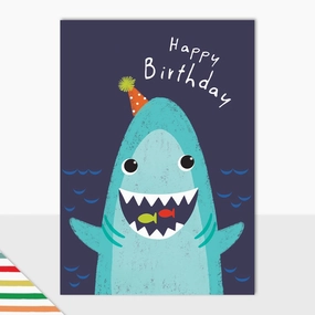 Happy Birthday - Shark Card